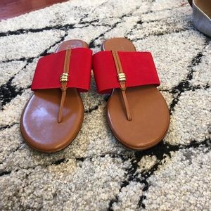 Red sandals